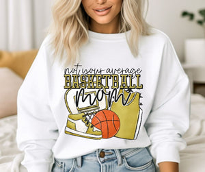 Not your average Basketball Mom (gold) - DTF
