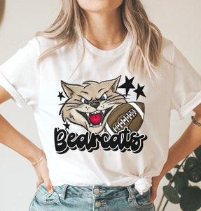 Bearcats Mascot (stars - black) - DTF