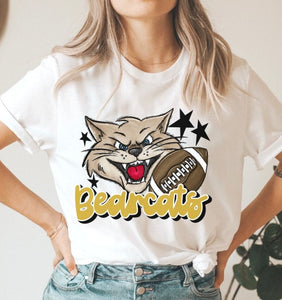 Bearcats Mascot (stars - gold) - DTF