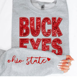 Buckeyes (Sequins/Embroidery look) - DTF
