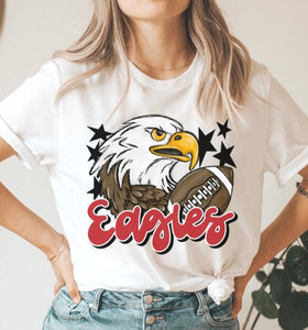 Eagles Mascot (stars - red) - DTF