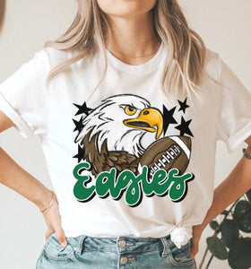 Eagles Mascot (stars - green) - DTF