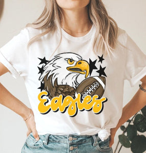 Eagles Mascot (stars - yellow gold) - DTF