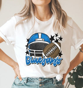 Bluejays Mascot (stars - blue) - DTF