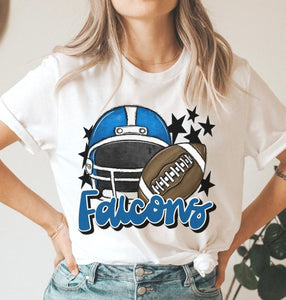 Falcons Mascot (stars - blue helmet) - DTF
