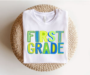 First grade (blue/green) - YOUTH - DTF
