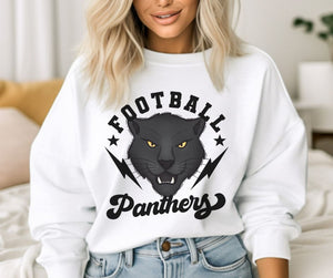 Football Bolt Mascot - Panthers - DTF