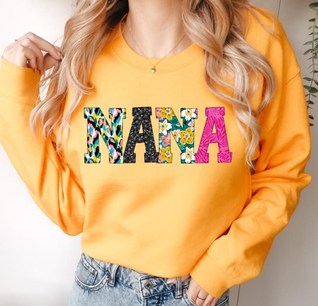 Nana (embroidered look) - DTF