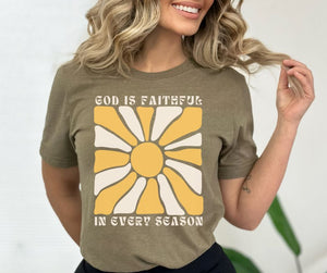 God is Faithful (mustard) - DTF