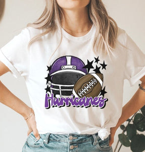 Hurricanes Mascot (stars - purple helmet) - DTF