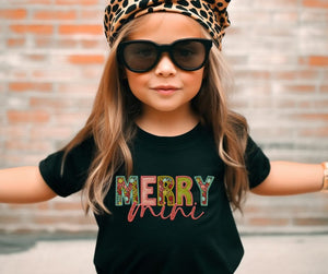 Merry Mini (faux embroidered look) - DTF