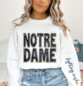 Notre Dame (Sequins/Embroidery look) - DTF