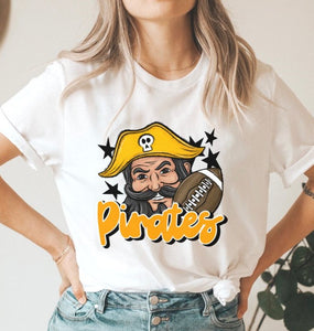 Pirates Mascot (stars - yellow gold) - DTF