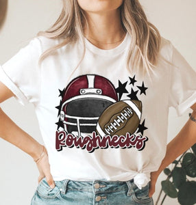 Roughnecks Mascot (stars - maroon helmet) - DTF