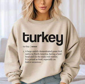 Thanksgiving Dinner Definitions - Turkey - DTF