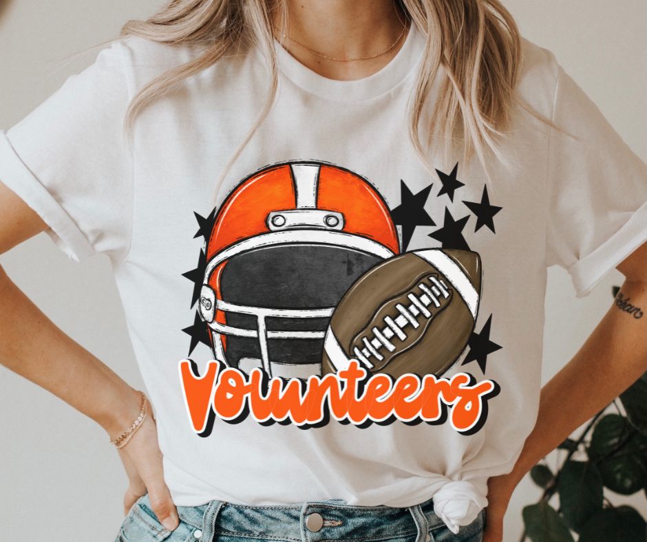 Volunteers Mascot (stars - orange helmet) - DTF