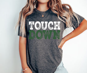 Touch Down (white/green) - DTF