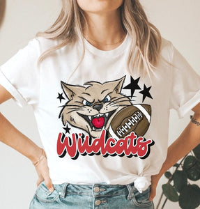 Wildcats Mascot (stars - red) - DTF
