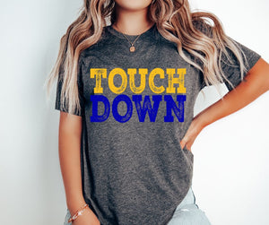 Touch Down (yellow gold/royal blue) - DTF