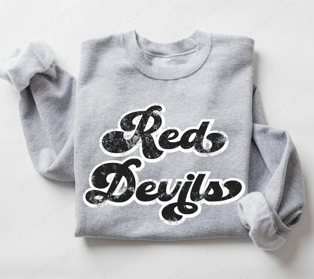 Red Devils (retro black and white) - DTF