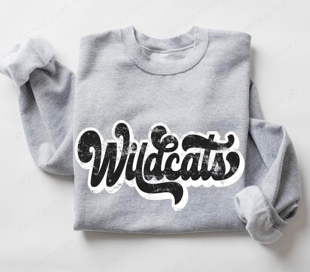 Wildcats (retro black and white) - DTF