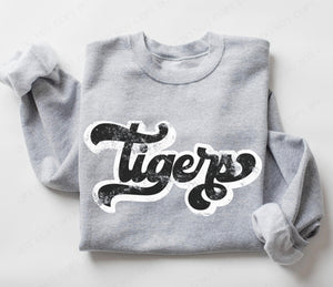 Tigers (retro black and white) - DTF