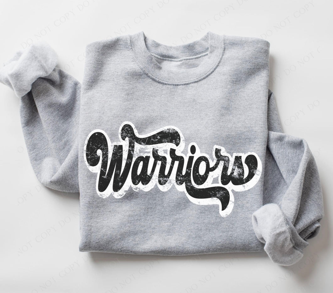 Warriors (retro black and white) - DTF