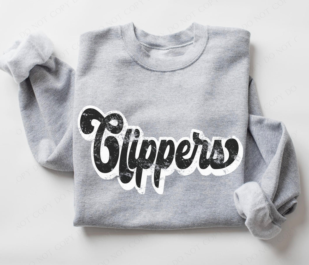 Clippers (retro black and white) - DTF