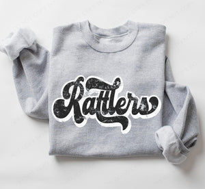 Rattlers (retro black and white) - DTF
