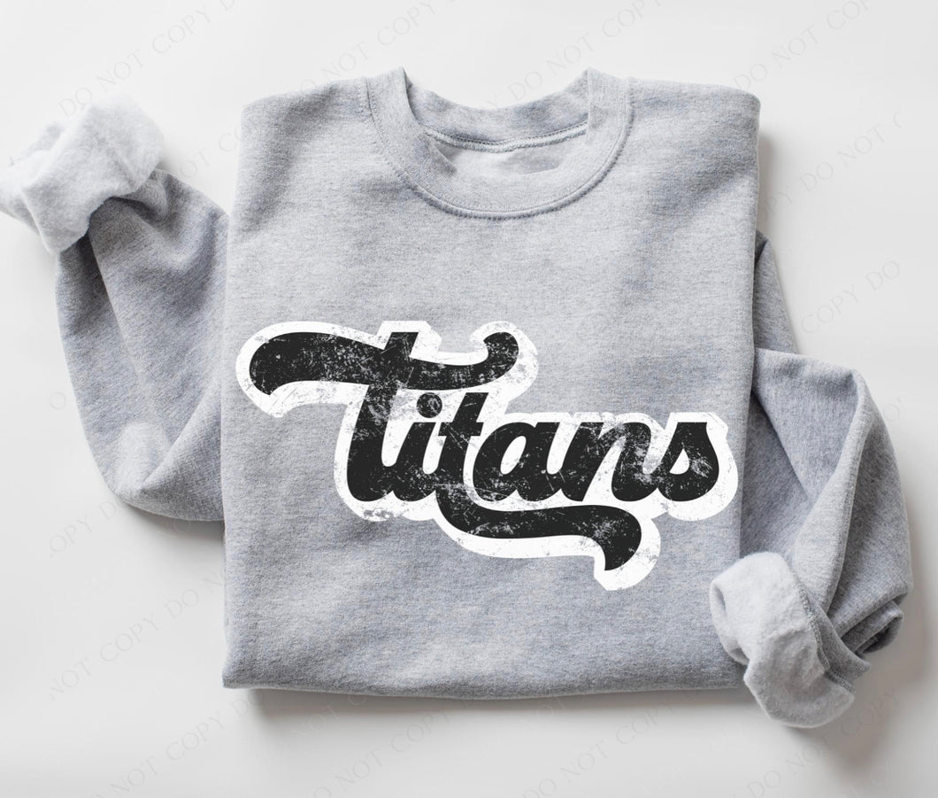 Titans (retro black and white) - DTF