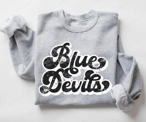 Blue Devils (retro black and white) - DTF