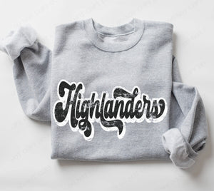 Highlanders (retro black and white) - DTF