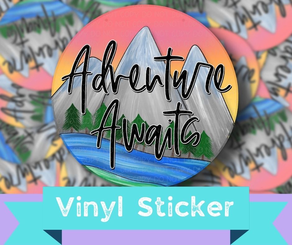 Adventure Awaits - sticker