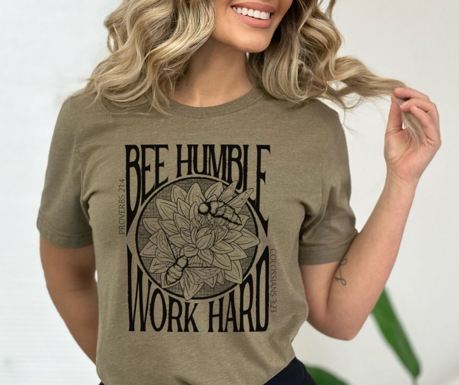 Bee Humble Work Hard - single color SPT