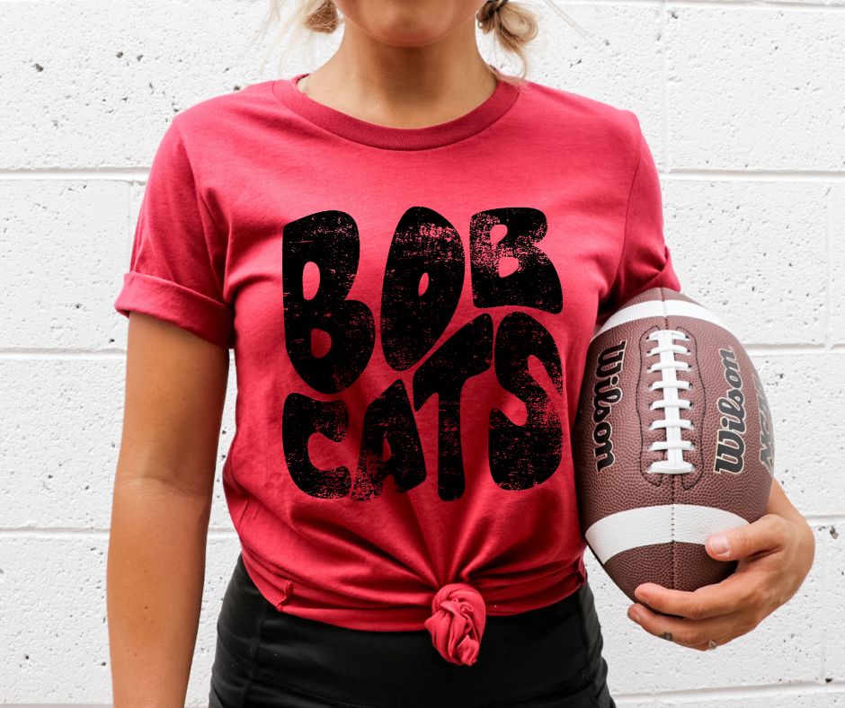 Bobcats Mascot (black) - DTF