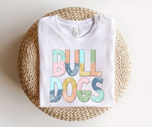 Bulldogs Multi-Colored Mascot (YOUTH) - DTF