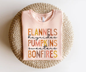 Flannels Pumpkins and Bonfires - DTF