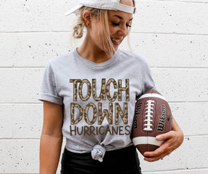 Hurricanes Touch Down Leopard Mascot - DTF