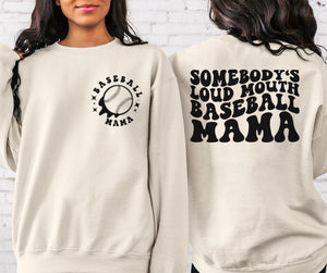 Loud Mouth Baseball Mama -(2-in-1) - single color SPT