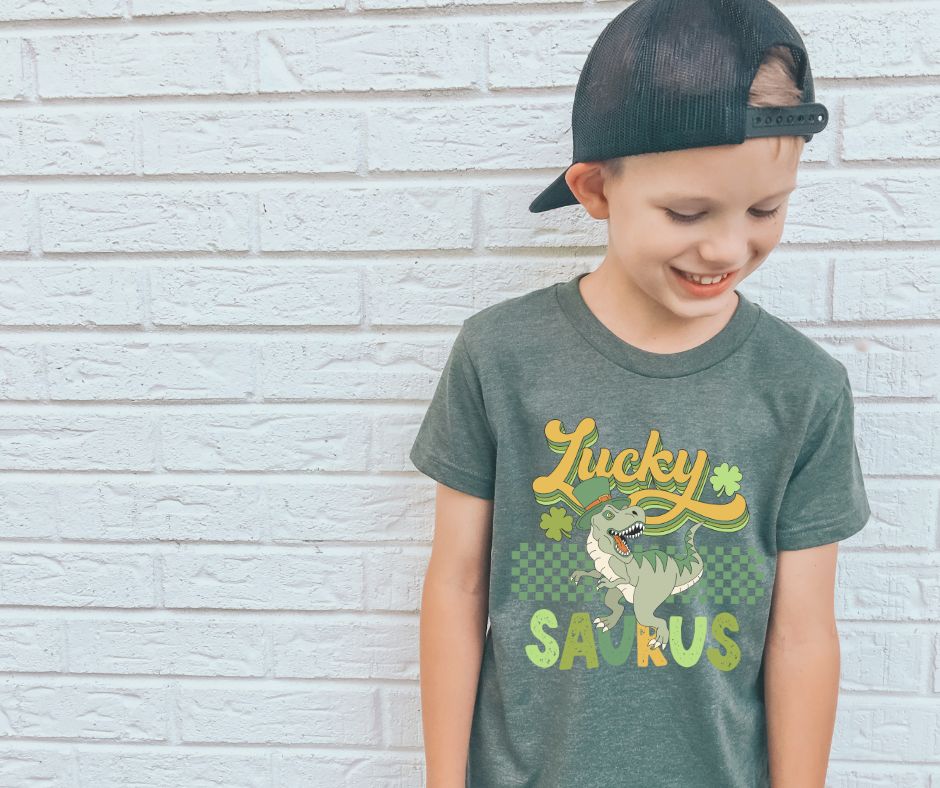 Lucky Saurus (green) - YOUTH - DTF
