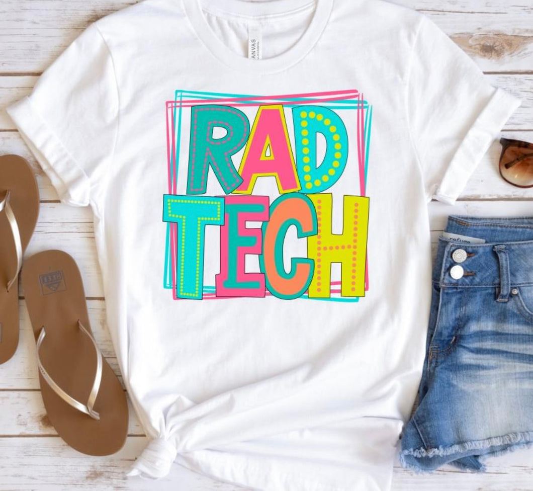 RAD Tech (doodle letters) - DTF