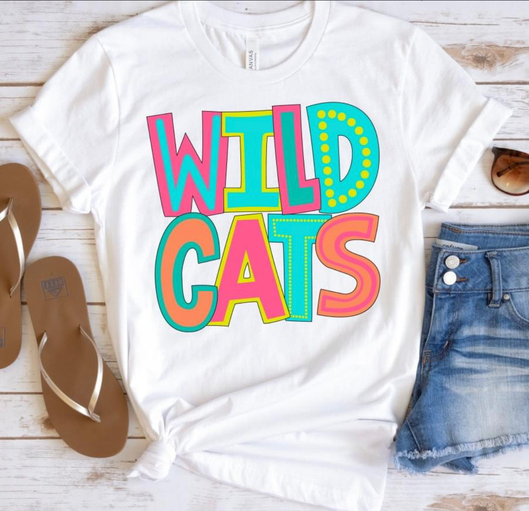 Wildcats (doodle letters) - DTF