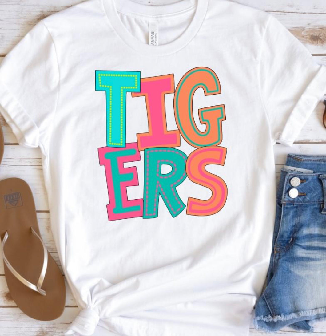 Tigers (doodle letters) - DTF