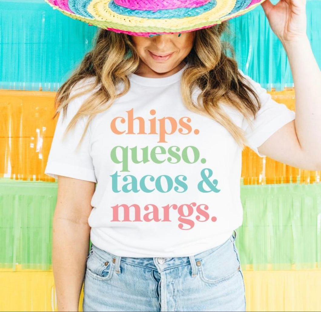 Chips Queso Tacos & Margaritas - DTF
