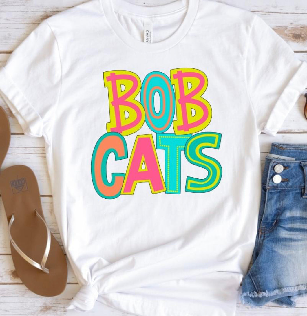 Bobcats (doodle letters) - DTF